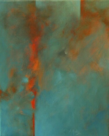 Peinture intitulée "cheminement-2." par Michèle Radix, Œuvre d'art originale, Acrylique