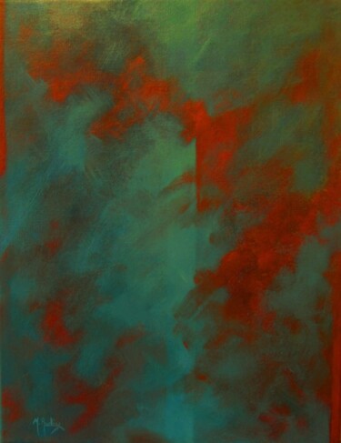 Peinture intitulée "cheminement-4." par Michèle Radix, Œuvre d'art originale, Acrylique