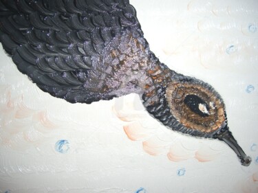 Peinture intitulée "2 Cygnes / Série de…" par Clémence C., Œuvre d'art originale, Huile