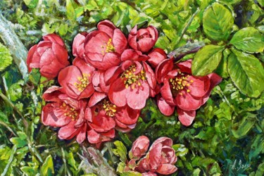 Painting titled "Blossoming apple. S…" by Alexander Volya, Original Artwork, Oil