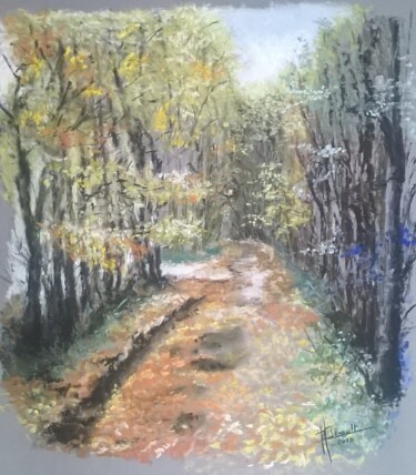 Peinture intitulée "la Cormaillère" par Bruno Devault, Œuvre d'art originale, Pastel