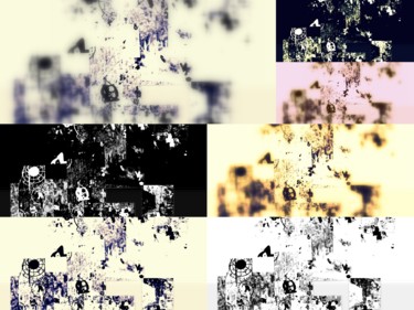Arts numériques intitulée "Mosaïque Japonisant…" par Jean-Luc Perrault, Œuvre d'art originale, Photo montage