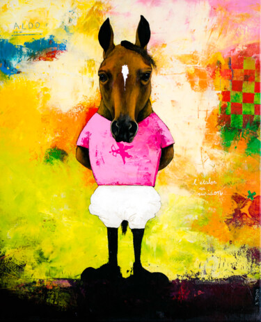 Peinture intitulée "Aldo" par Toma, Œuvre d'art originale, Acrylique