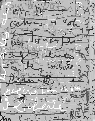 Arts numériques intitulée "Autre page d'écritu…" par Rev, Œuvre d'art originale, Peinture numérique