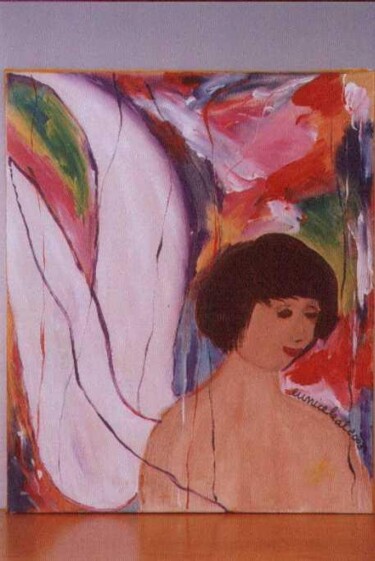 绘画 标题为“Nas asas do Anjo” 由Eunice Leal, 原创艺术品, 丙烯