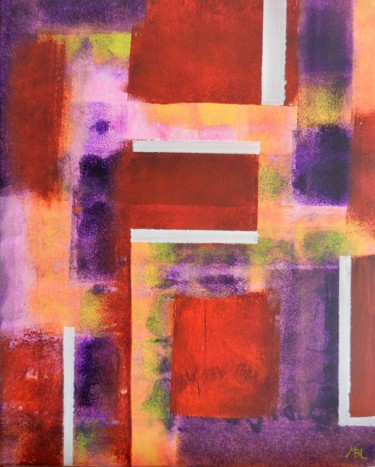 Peinture intitulée "Labyrinthe-3" par Brigitte Mathé (MBL), Œuvre d'art originale, Acrylique