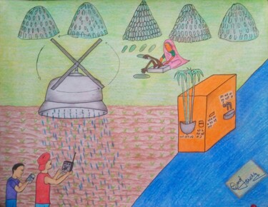 Painting titled "img-20160421-063945…" by Manoj Shukla, Original Artwork