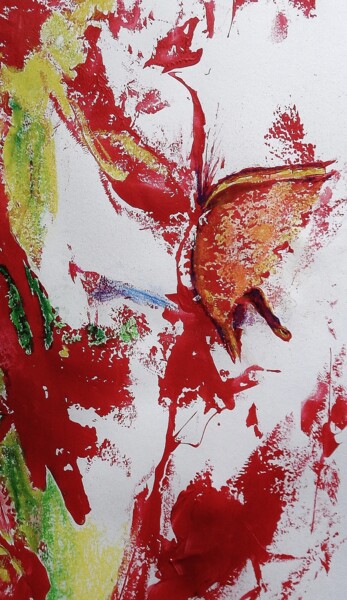 Painting titled "infrarouge" by Francisco Mendes, Original Artwork, Acrylic