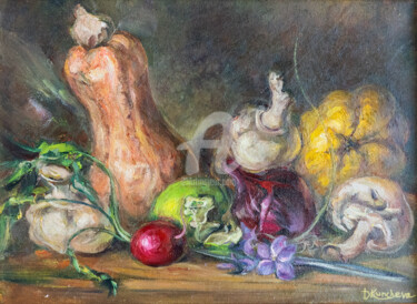 Peinture intitulée "Still life" par Dimitrinka Kuncheva, Œuvre d'art originale, Huile