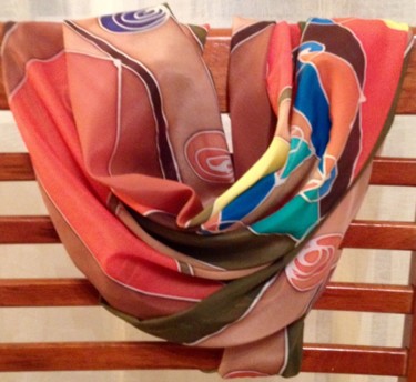 silk scarf 2 Artcraft titled "silk scarf 2" by Marzena Walczuk, Original Artwork