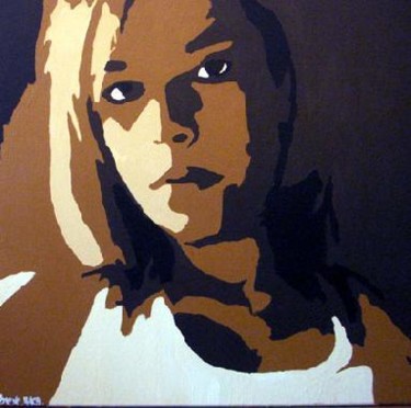 Schilderij getiteld "La Bella" door Steve Haes, Origineel Kunstwerk, Olie