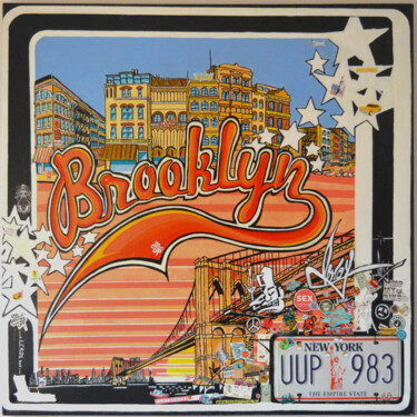 Peinture intitulée "Brooklyn" par Christophe Leroy, Œuvre d'art originale, Acrylique