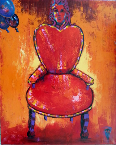 Peinture intitulée "JEUX d' ENFANTS" par Annaïg Le Bihan, Œuvre d'art originale, Huile Monté sur Châssis en bois