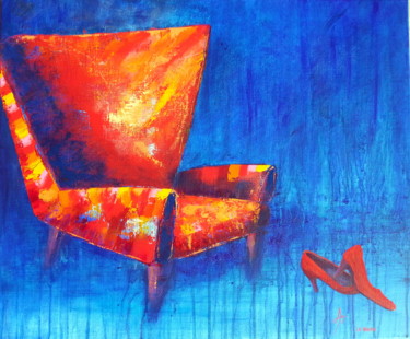 Peinture intitulée "PRENDS MOI DANS TES…" par Annaïg Le Bihan, Œuvre d'art originale, Huile Monté sur Châssis en bois