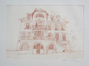 Printmaking titled "Branscourt" by Sophie Cordery, Original Artwork, Etching