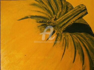 Peinture intitulée "potiron" par Brigitte Barcelo, Œuvre d'art originale, Huile