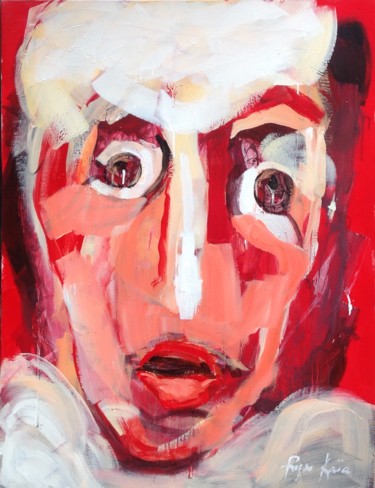 Peinture intitulée "Le médusé" par Maryse Coin (Ryse Kaïa), Œuvre d'art originale, Acrylique Monté sur Châssis en bois