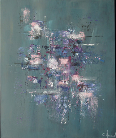 Peinture intitulée "Evaporation 130" par Stéphanie Menard, Œuvre d'art originale, Acrylique