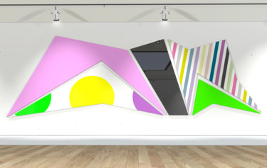 Installation titled "Tehos - Green days" by Tehos, Original Artwork, Other