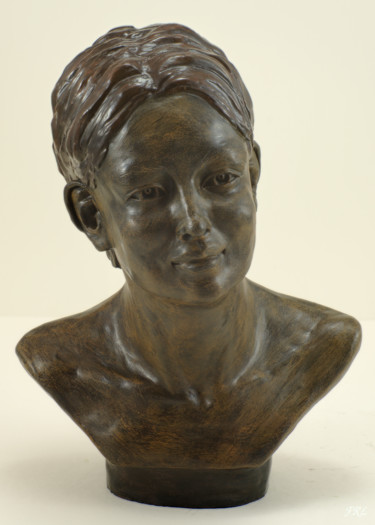 Sculpture intitulée "Aphrodite" par Véronique Lopez-Boiteux, Œuvre d'art originale, Terre cuite