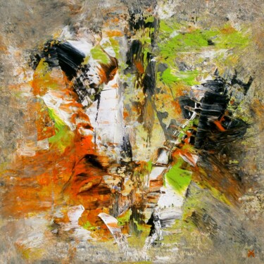 Transition printanière (Spring transition) - Abstraction Painting titled "Transition printani…" by Davidian Gotis Abstraction Abstraite, Original Artwork, Acrylic