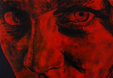 Картина под названием "I am here" - Volodya Hubanov, Подлинное произведение искусства, Масло
