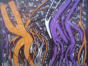 Drawing titled "Crete 6" by Michael Fitzgerald, Original Artwork, Ink