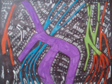 Drawing titled "Crete 9" by Michael Fitzgerald, Original Artwork, Ink