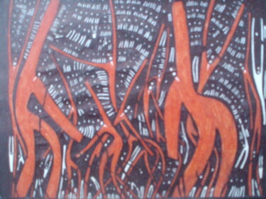 Drawing titled "Crete 10" by Michael Fitzgerald, Original Artwork, Ink