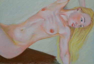 Nudo 6 Pittura intitolato "Nudo 6" da Stefano Di Marco, Opera d'arte originale, Pastello