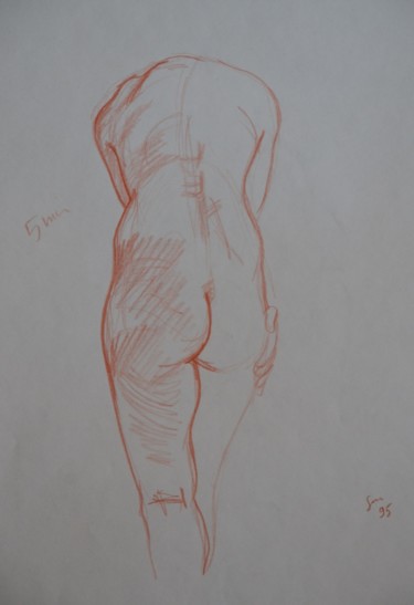 Disegno intitolato "Croquis 14" da Stefano Di Marco, Opera d'arte originale, Carbone