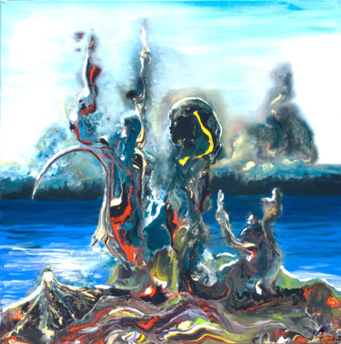 Fukushima Peinture intitulée "Fukushima" par M Art'In, Œuvre d'art originale