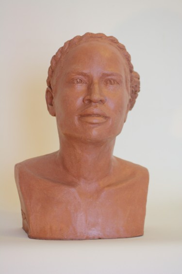 Sculpture intitulée "Flora" par Denis Thebaudeau, Œuvre d'art originale, Terre cuite