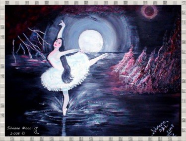 Pintura intitulada "Bailando Sob a Temp…" por Silviane Moon, Obras de arte originais, Tinta