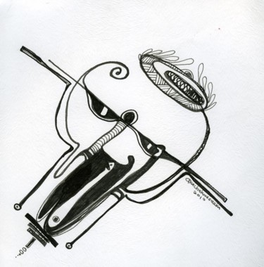 Disegno intitolato "my-creator-and-me.j…" da Akachukwu Akabeks Chukwuemeka, Opera d'arte originale, Inchiostro