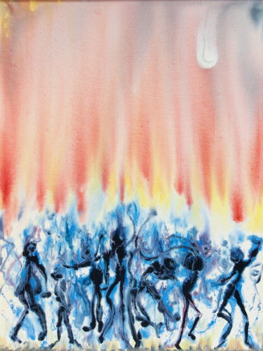 chaud-froid Peinture intitulée "chaud-froid" par M Art'In, Œuvre d'art originale
