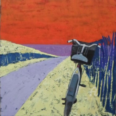 Peinture intitulée "Ballade en bord de…" par Marie Andrée Hembert, Œuvre d'art originale, Acrylique Monté sur artwork_cat.