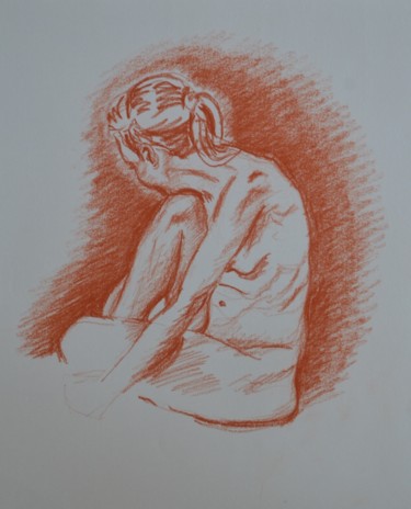 Disegno intitolato "Croquis 20" da Stefano Di Marco, Opera d'arte originale, Carbone
