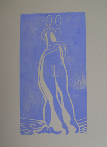 印花与版画 标题为“Série des danseurs…” 由Nadine Trescartes (fildefériste), 原创艺术品, Linocuts