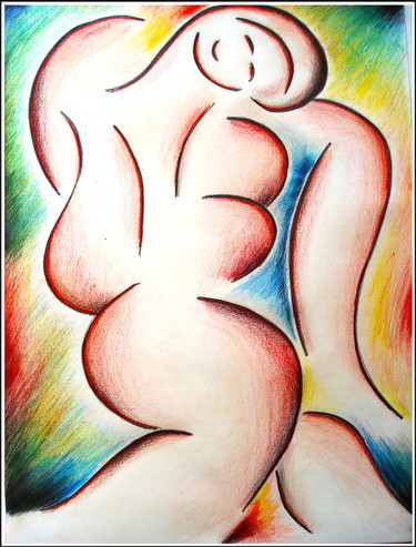 abstract woman 1 Painting titled "abstract woman 1" by Jean Mirre, Original Artwork