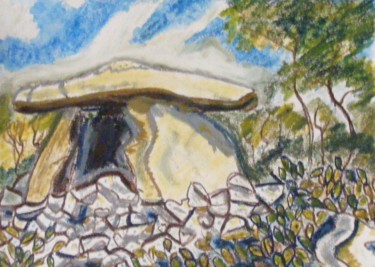 绘画 标题为“Dolmen” 由Nicolas Cavuoto, 原创艺术品, 油