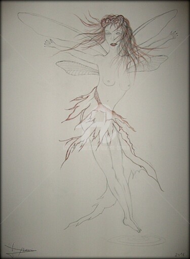 Dessin intitulée "Projet grande esqui…" par Laurent Boron, Œuvre d'art originale, Crayon