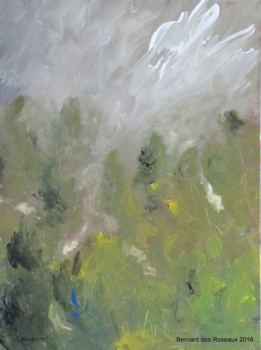 Tempête sur canopée 2 Painting titled "Tempête sur canopée…" by Bernard Des Roseaux, Original Artwork, Acrylic