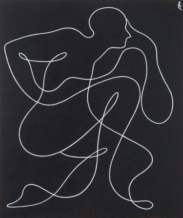 绘画 标题为“Introspection” 由Lia Chechelashvili, 原创艺术品, 丙烯