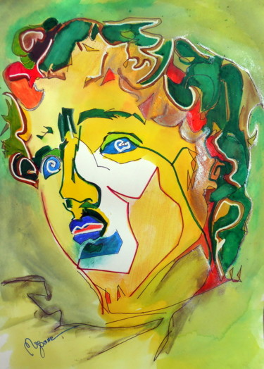 Dessin intitulée "david-michel-ange.j…" par Mysane, Œuvre d'art originale, Autre