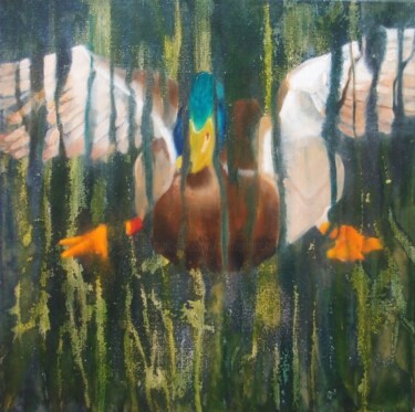 Peinture intitulée "On ENTENDIT NETTEME…" par Catherine Chesneau, Œuvre d'art originale