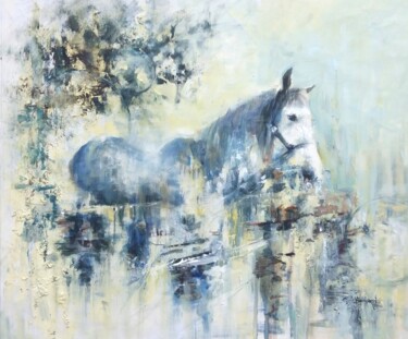 Painting titled ""Studio di Cavallo…" by Valerio Scarapazzi, Original Artwork