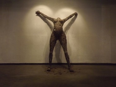 Sculpture titled "Celle qui a bravé l…" by Freddy Tsimba, Original Artwork