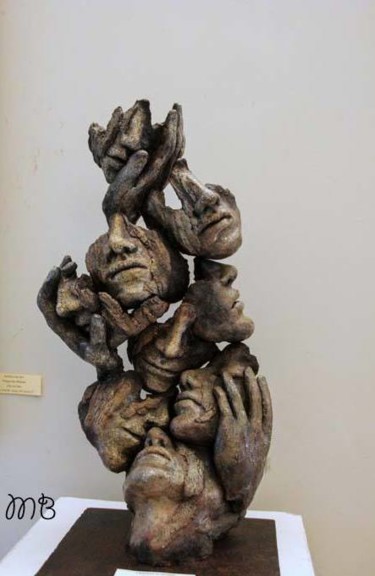 Scultura intitolato "Crepuscolo" da Cristina Scalorbi, Opera d'arte originale, Terracotta
