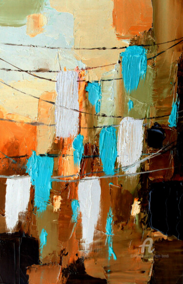 Peinture intitulée "--" par Kam Bendi, Œuvre d'art originale, Huile Monté sur artwork_cat.